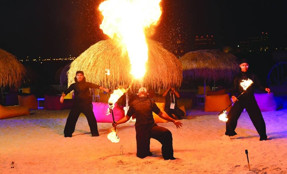 Performers enthrall the audience at the opening of the beaches. PICTURE: Shaji Kayamkulam