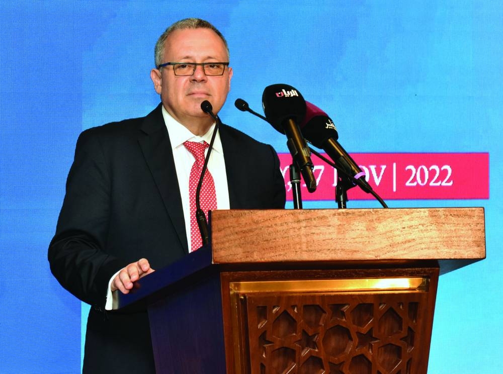 QT chief operating officer Berthold Trenkel at the media roundtable yesterday. PICTURES: Thajudheen.