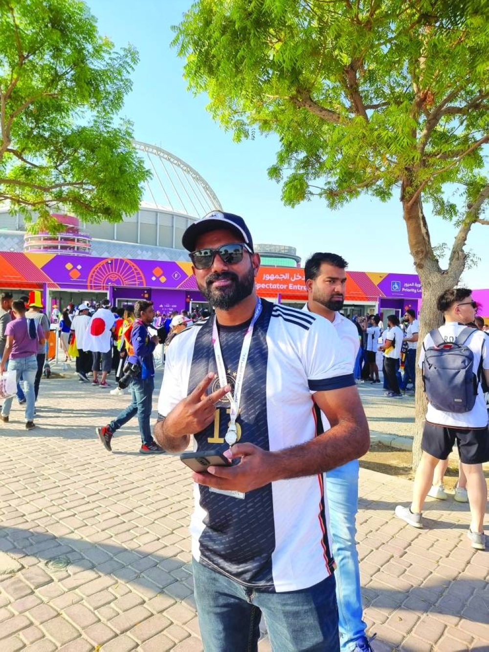 Indian expatriate Arun supports the German team but has nice words for Japanese people.