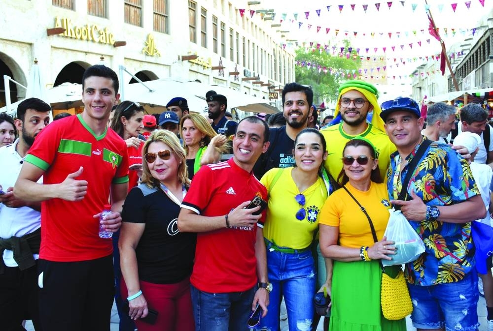 Football fans from across the world and Qatar residents throng Souq Waqif round-the-clock. PICTURES: Thajudheen