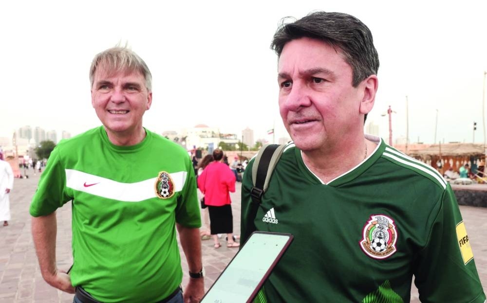 Visitors from various countries around the world