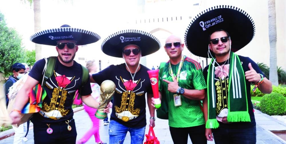 Visitors from various countries around the world