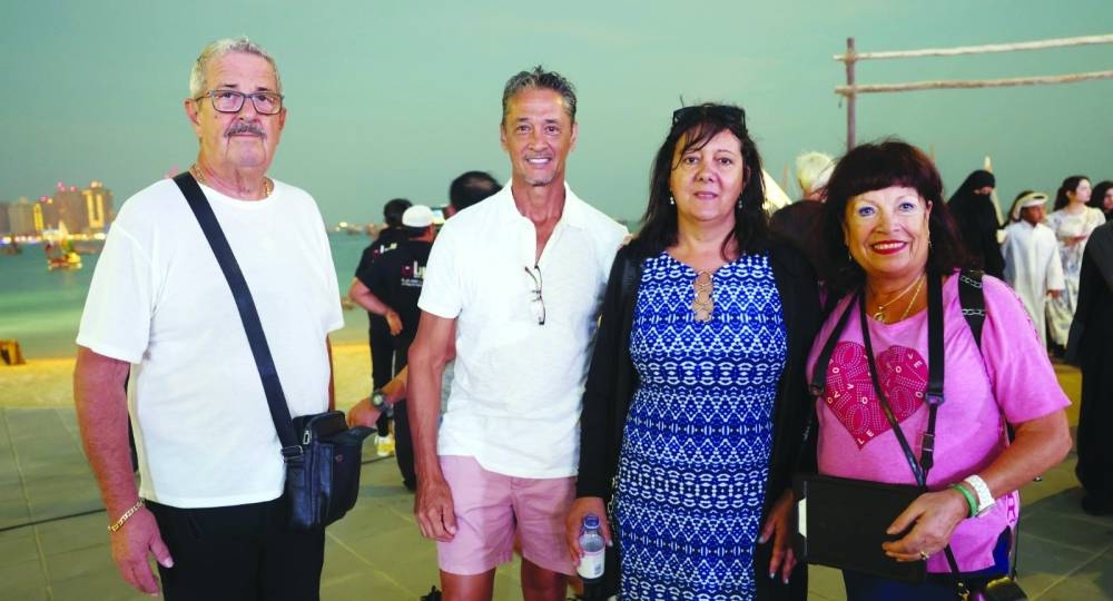 Visitors from various countries around the world