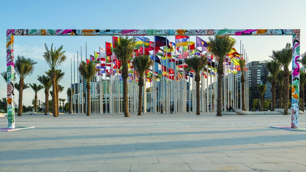 Abdulaziz Yousef's 'People From The World' at Flag Plaza (supplied picture)