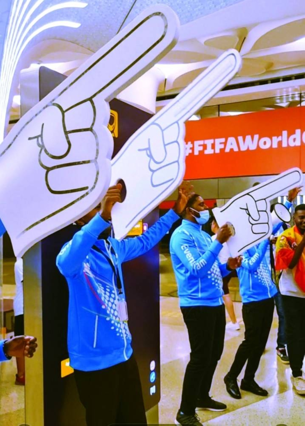 Metro volunteers entertain passengers with their dances and songs.