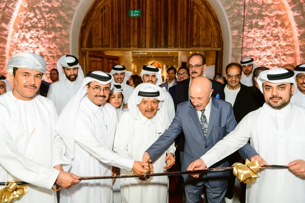 Sheikh Faisal leads the ribbon-cutting ceremony of the FBQ Car Museum.
