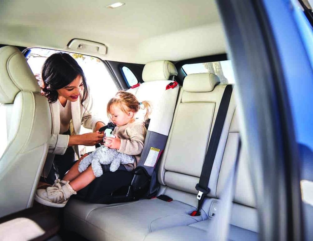 A view of the CX-30's interior.