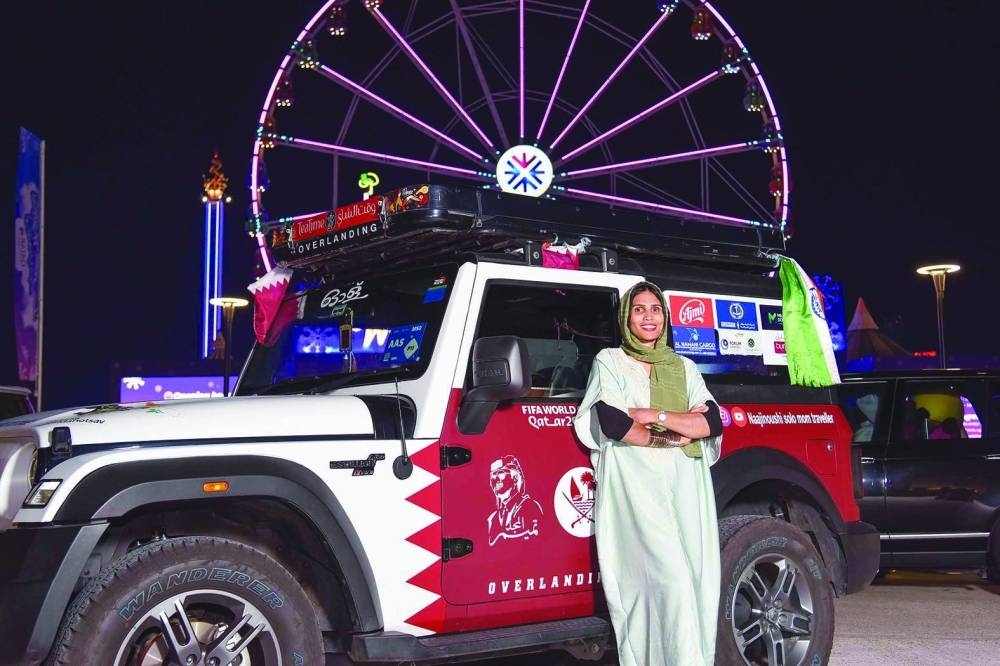 Football fan, Najira, drove over 3,000km from Kerala to Doha to attend this 'once in a lifetime event.'