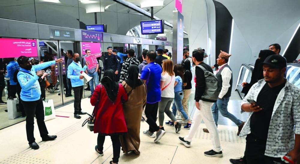 Doha Metro staff are being praised for their outstanding service. PICTURES Shaji Kayamkulam