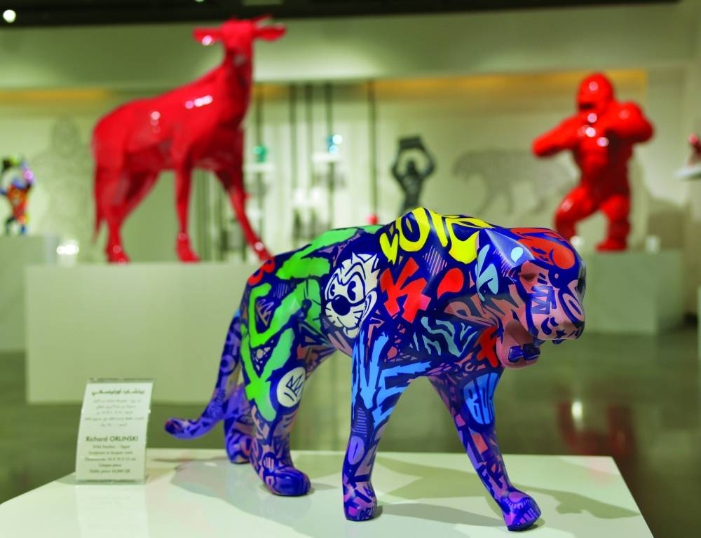 The exhibition showcases around 40 pieces of distinctive sculpture.