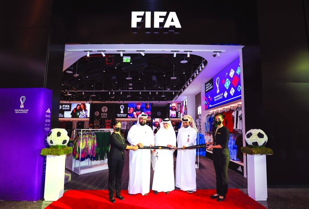 Dignitaries at the opening of the store