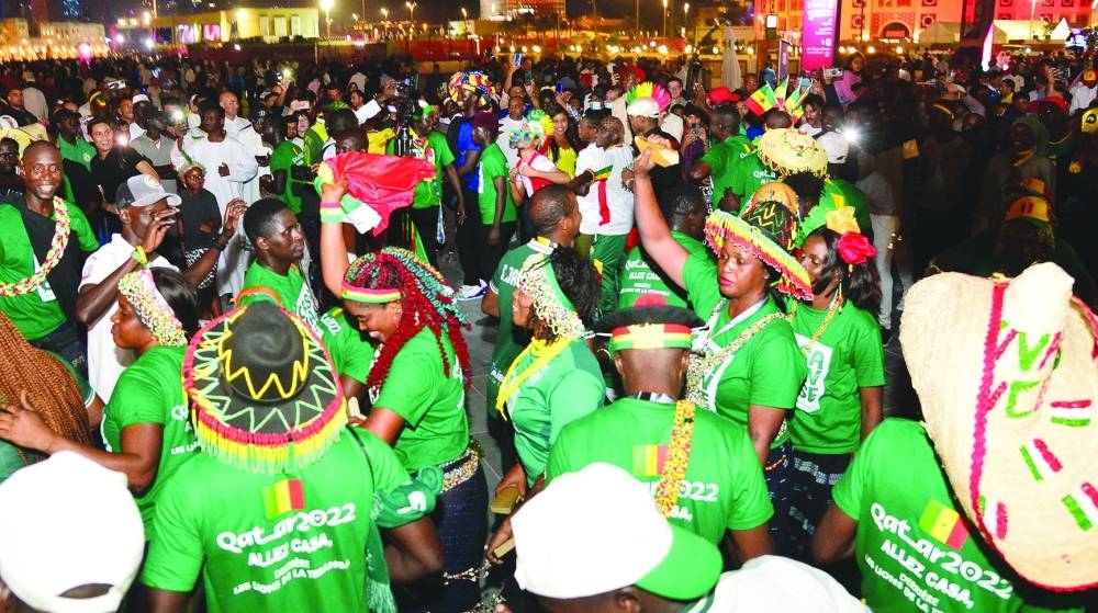 Fans of some of the countries mingle with others in the Corniche. PICTURES: Shaji Kayamkulam