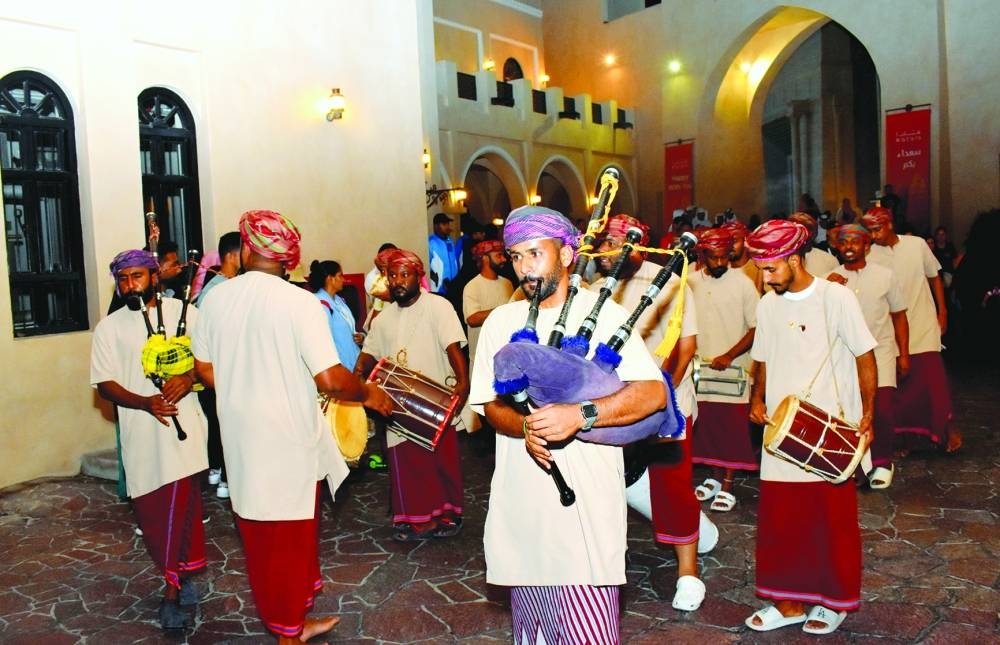 A group of traditional performers.