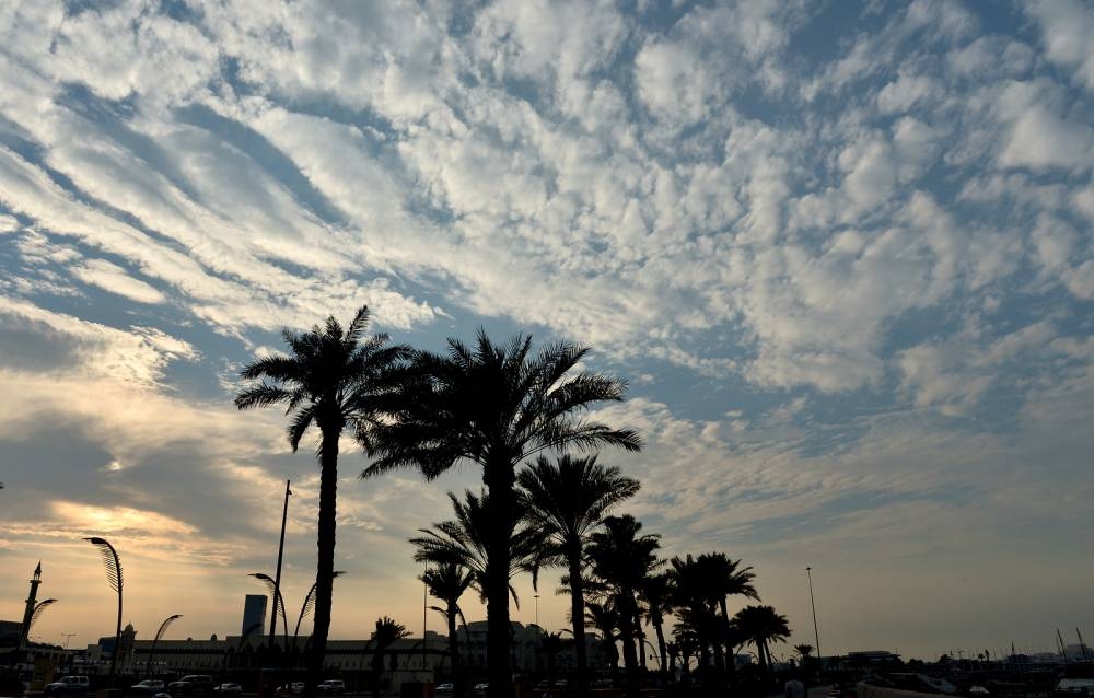 The weather Friday daytime was mild and hazy with scattered clouds.  PICTURES: Shaji Kayamkulam