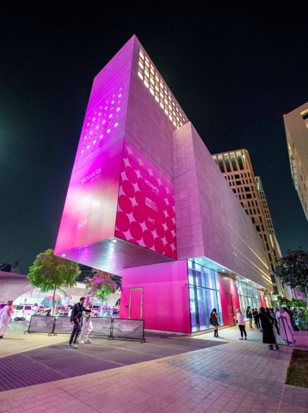 Fashion Windows displays that showcased the collections created by VCUarts Qatar alumni and students.