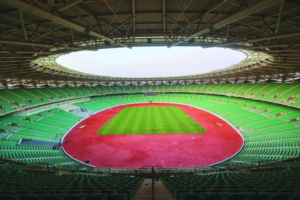 Basra International Stadium has a capacity of 65,000, while the Al Minaa Olympic Stadium is the city’s new 30,000-seater venue and will be inaugurated tomorrow with a friendly between two local clubs from Iraq and Kuwait.