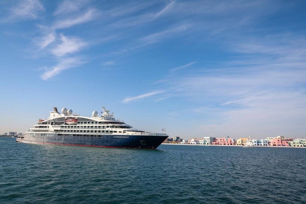 French cruise ship Le Bougainvilie