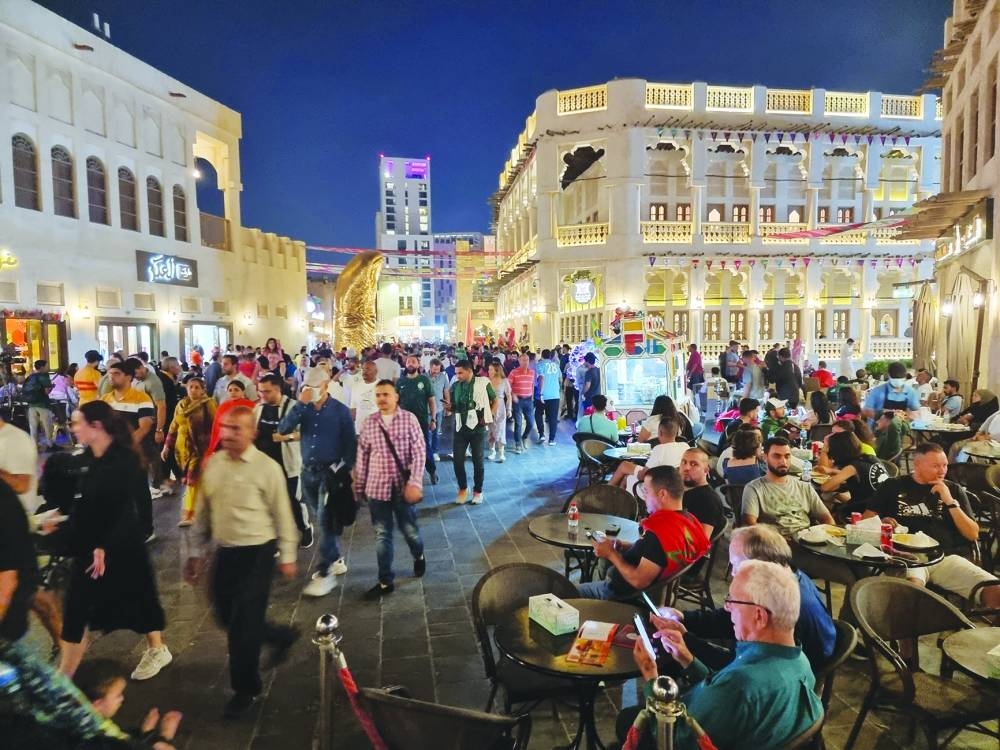 The Souq Waqif was a melting point of cultures during the FIFA World Cup 2022. PICTURE: Joey Aguilar