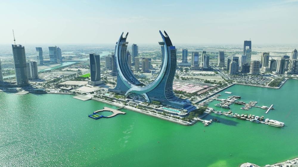 Raffles and Fairmont Doha aerial view