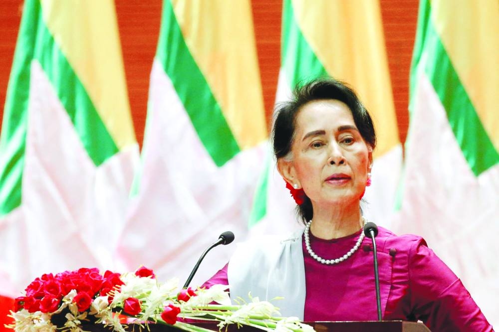File Photo: Aung San Suu Kyi: getting party’s support.