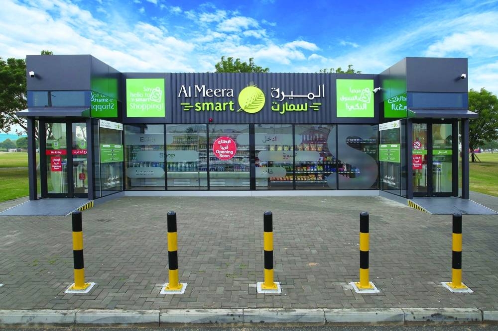 Al Meera Smart store will offer services to customers based on a quick and self-service method, providing snacks, beverages, grab-and-go meals, and other basic goods supported by a cashier-less process.