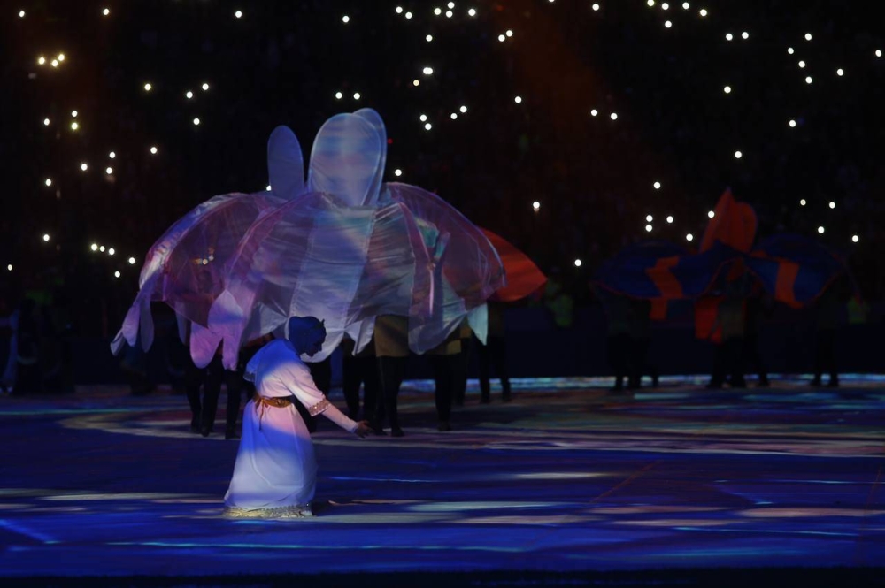 Moments from the opening ceremony of the Arabian Gulf Cup Championship at Basra International Stadium, Iraq