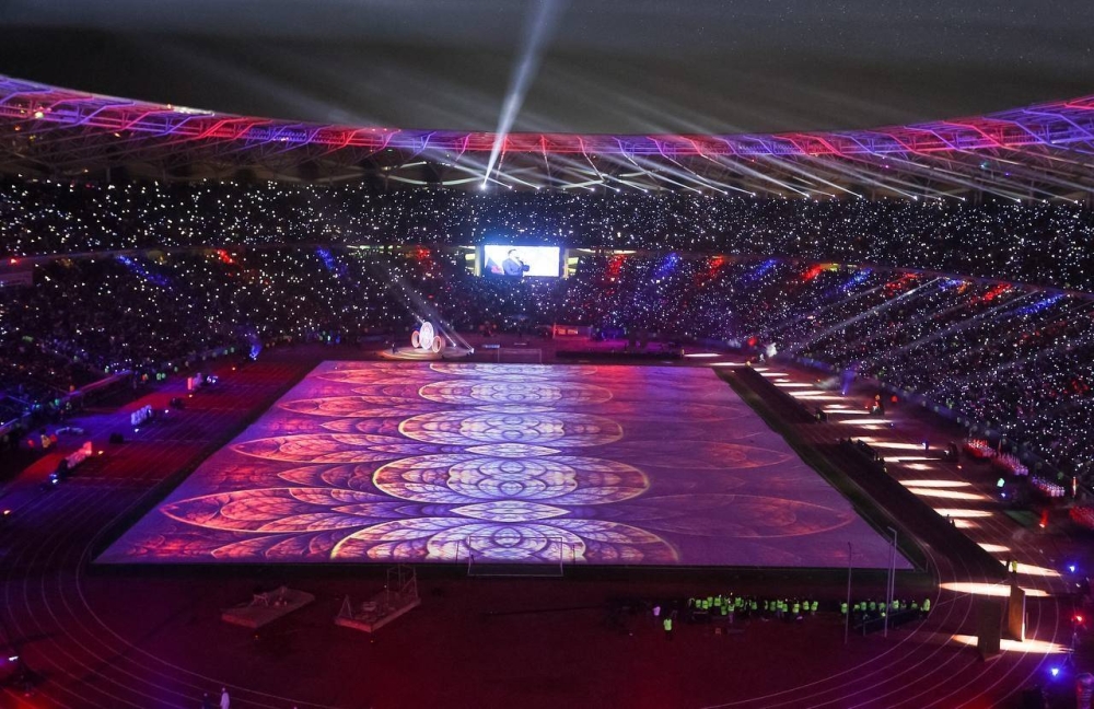 Moments from the opening ceremony of the Arabian Gulf Cup Championship at Basra International Stadium, Iraq