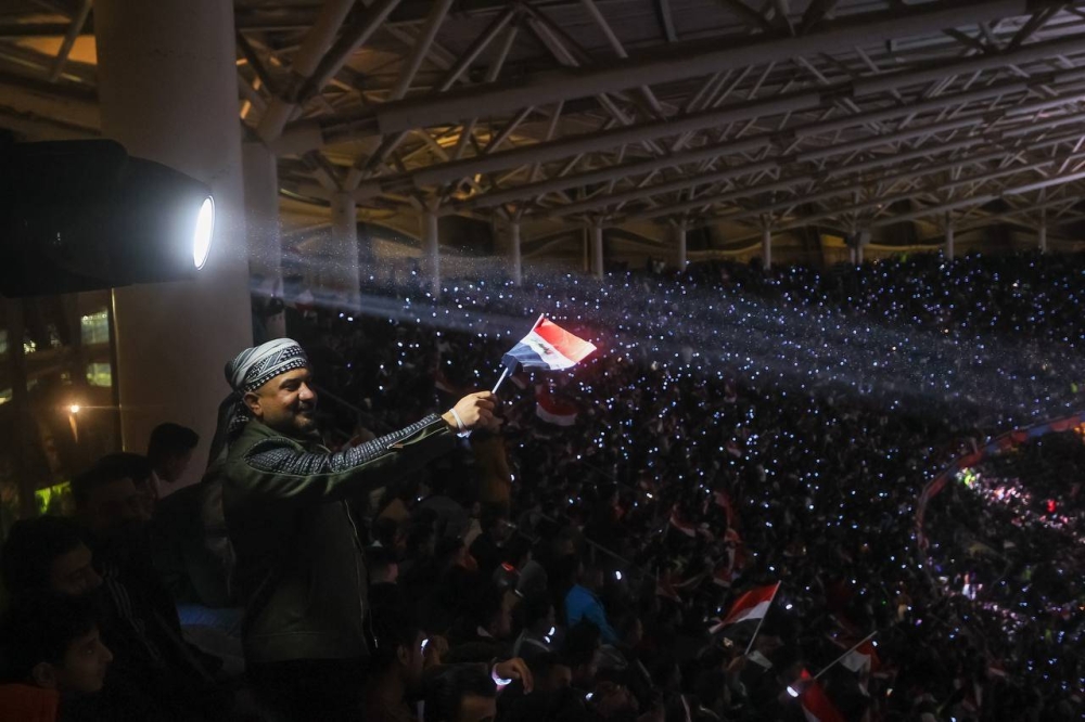 Moments from the opening ceremony of the Arabian Gulf Cup Championship at Basra International Stadium, Iraq