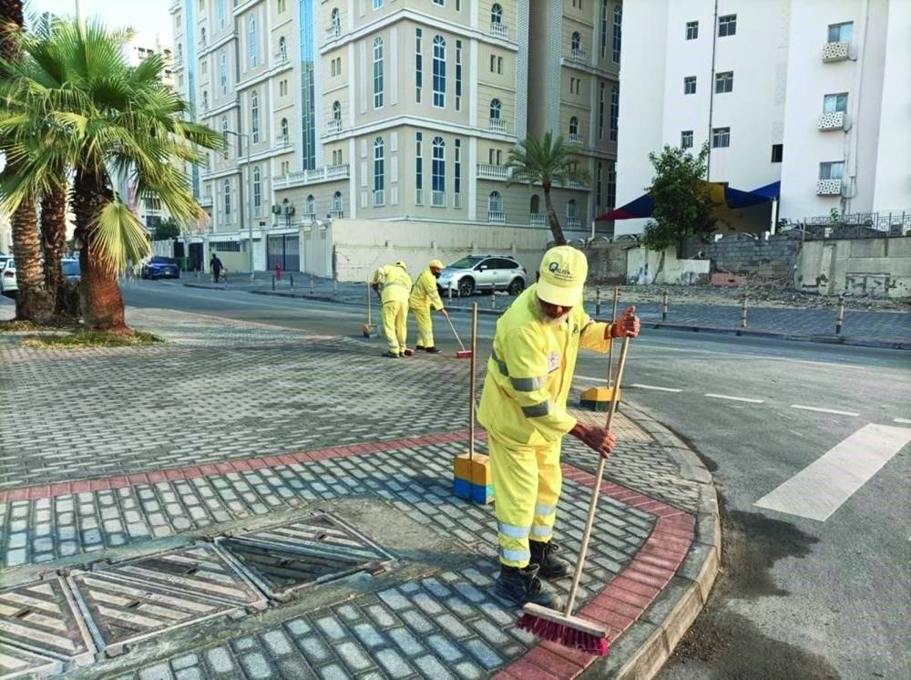 Rainwater removal and road cleanup works in progress. PICTURES: Shaji Kayamkulam and supplied