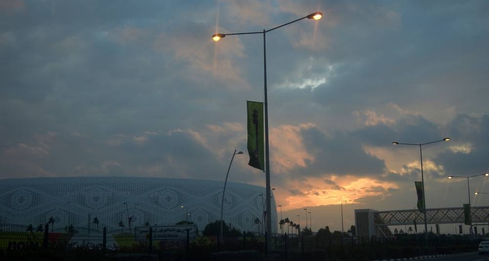 The evening sky Tuesday in Doha. PICTURES: Shaji Kayamkulam