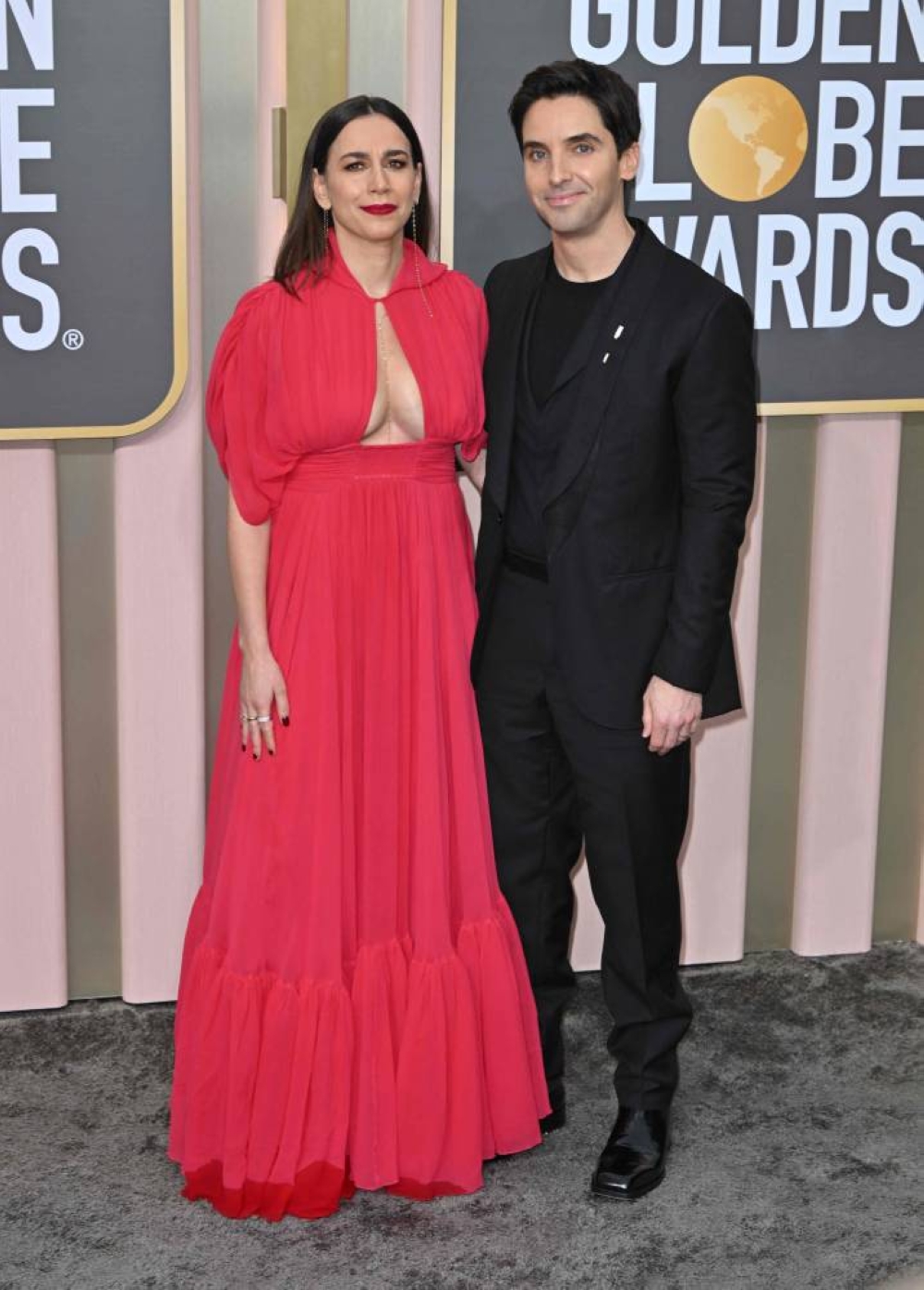 Italian-US writer Lucia Aniello and US actor Paul W. Downs