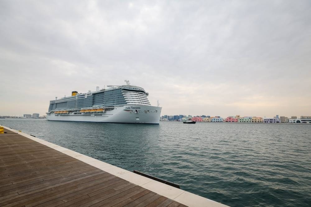 Costa Toscana's maiden call at the Doha Port