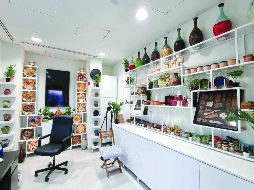 Pottery and ceramic creations showcased at King of Pottery shop.