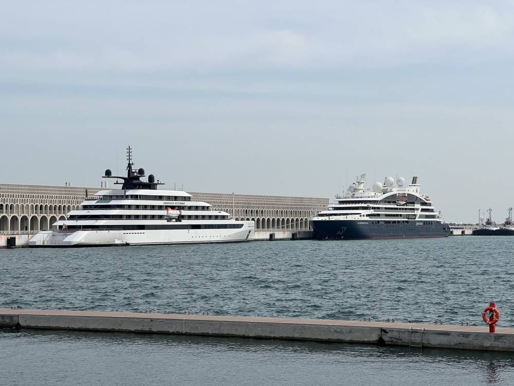 French cruise ship 'Le Bougainville' at Doha Port