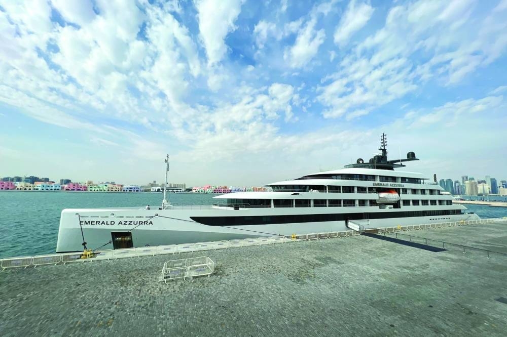 'Emerald Azzurra' at Doha Port Tuesday