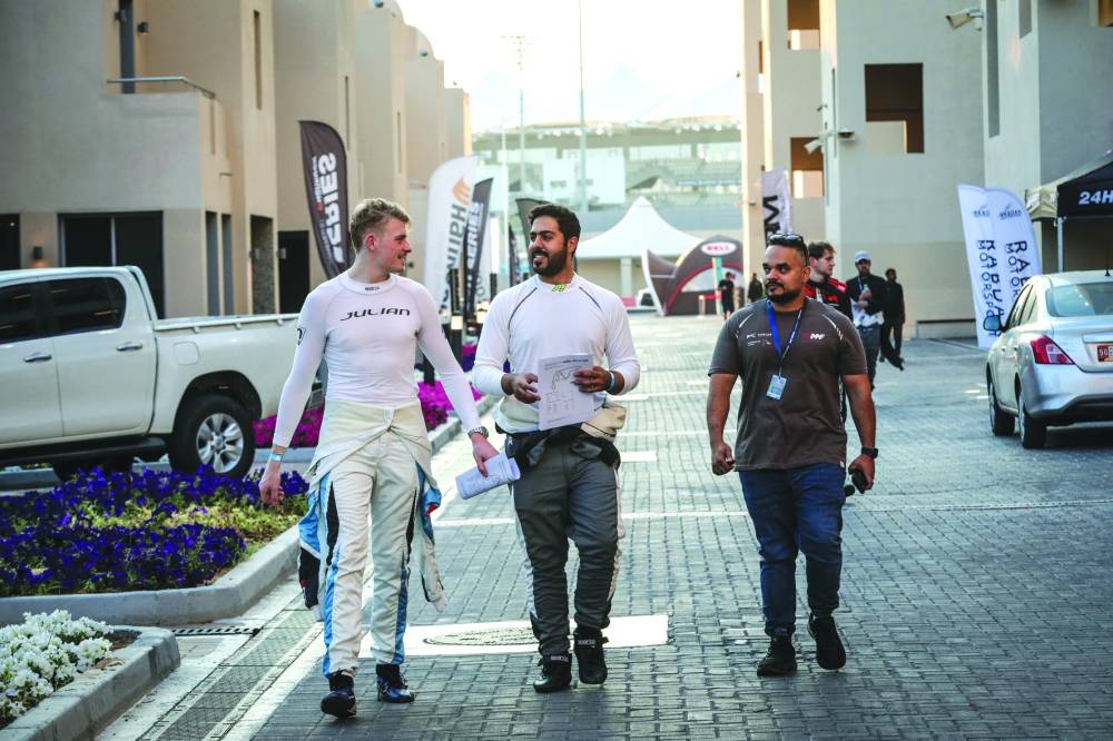 Team Thuraya’s Porsche 911 car is driven by Qatar’s Abdulla Ali al-Khelaifi, Ghanim al-Maadheed, Ibrahim al-Abdulghani with German Julian Hanses being the semi-pro.