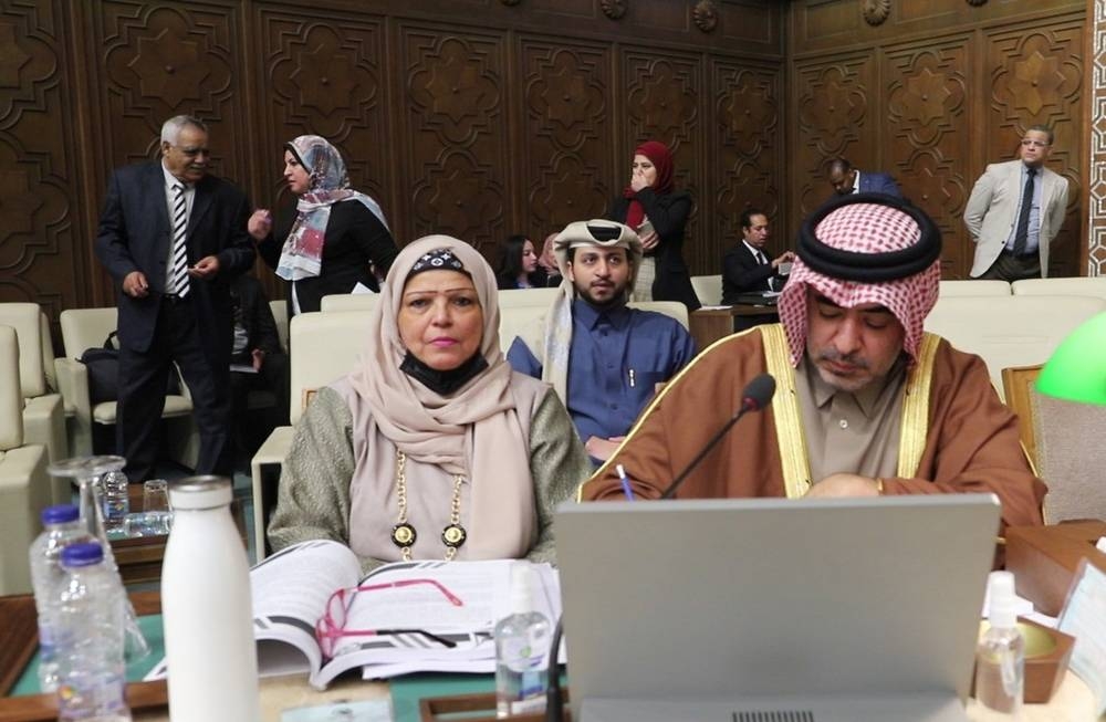 Shura Council delegation participates in the third plenary meeting of the third session of the third legislative term of the Arab Parliament.