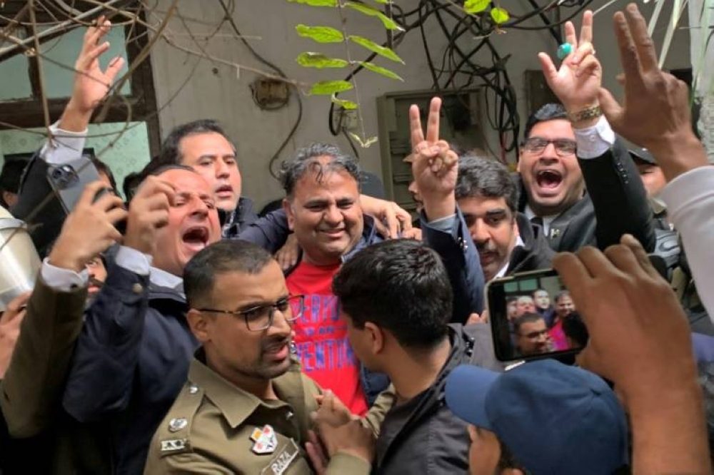 Police arrest Fawad Chaudhry, a senior official of the opposition Pakistan Tehreek-e-Insaf (PTI) party and information minister in ousted prime minister Imran Khan&#039;s former government. Chaudhry is charged with criticising election officials
