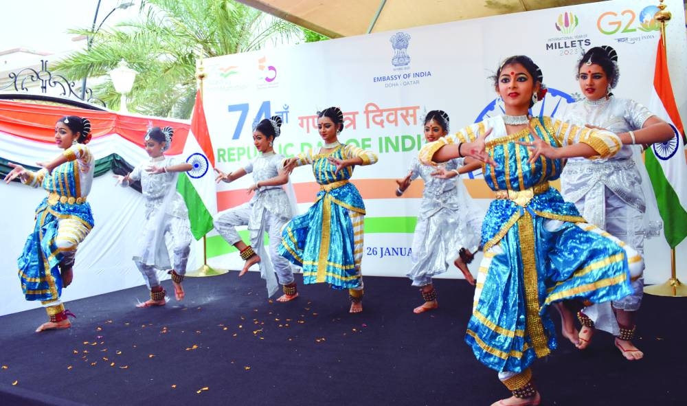 A classical dance performance.