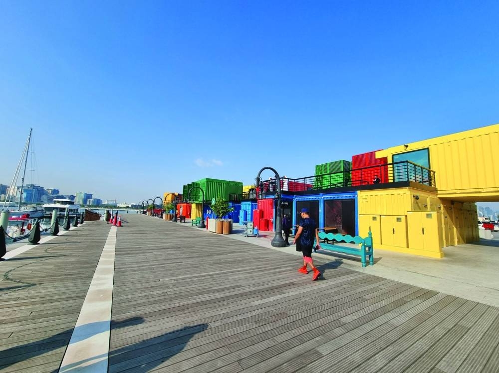 A colourful and welcoming atmosphere at the Box Park. PICTURE: Joey Aguilar