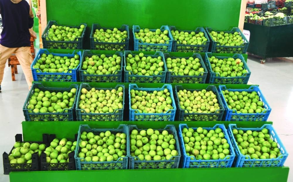 The Al Mazrooah Yard for selling local agriculture products in Umm Slal.