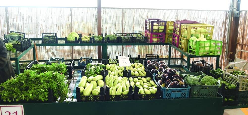 The Al Mazrooah Yard for selling local agriculture products in Umm Slal.