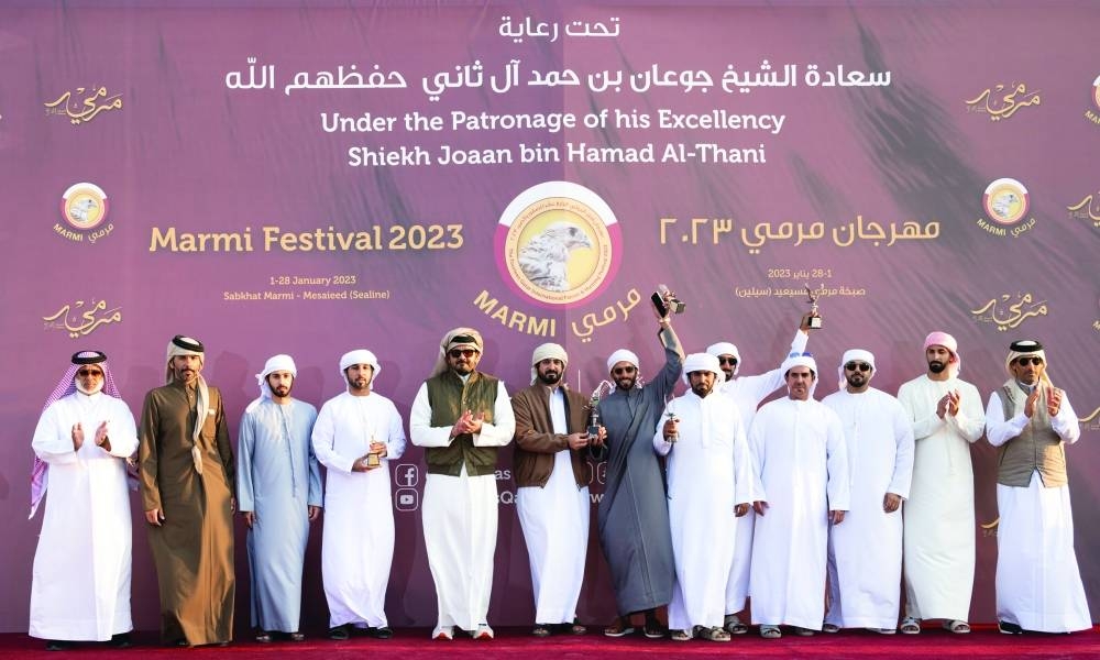 HE Sheikh Joaan crowns the winners of the Qatar International Falconry and Hunting Festival