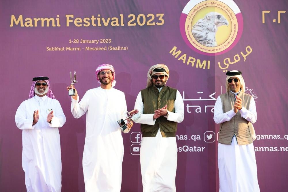 HE Sheikh Joaan crowns the winners of the Qatar International Falconry and Hunting Festival