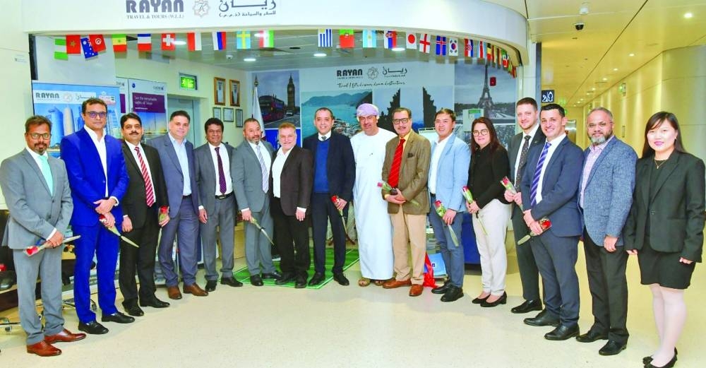 Snapshots from the opening of the new Rayan Travel & Tours outlet at the Yacht Club tram station, Lusail