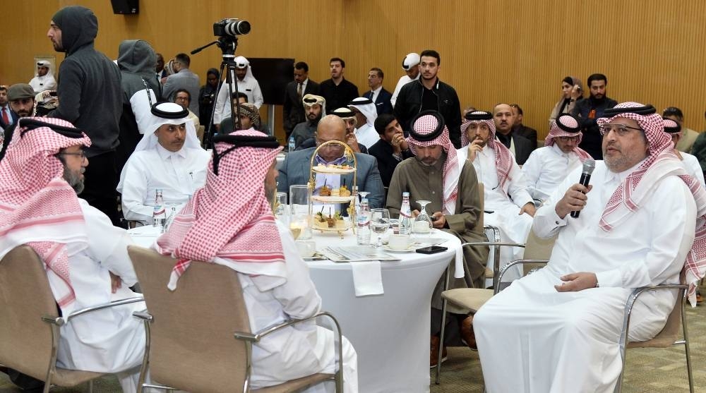 Gulf Times editor-in-chief Faisal Abdulhameed al-Mudahka