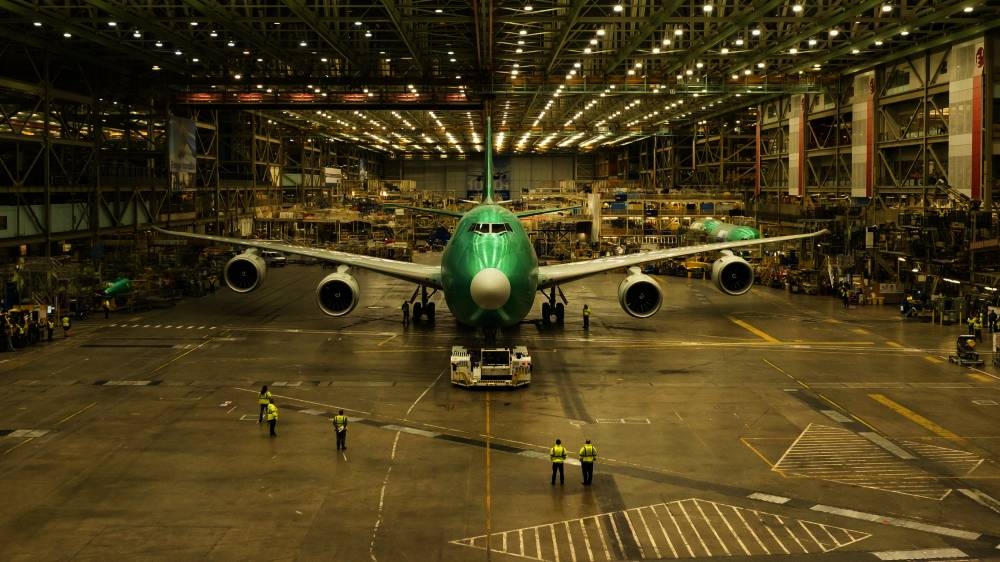 The last Boeing 747-8 as it leaves the company痴 widebody factory in Everett, Washington State, in advance of its delivery to Atlas Air in early 2023. AFP