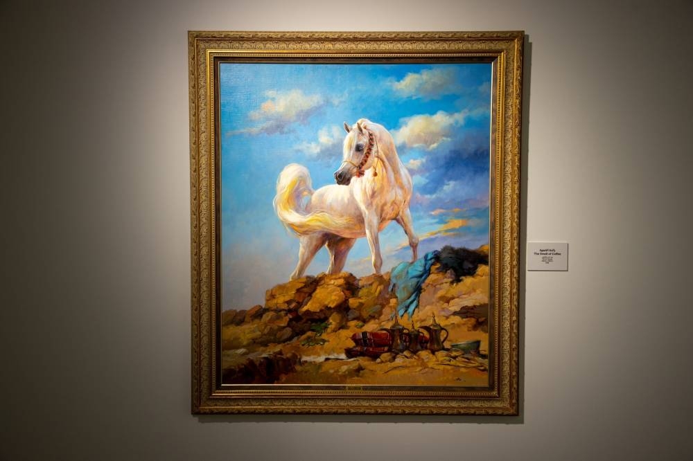 The painting exhibition about horses, 'Symphony of Authenticity.' 
