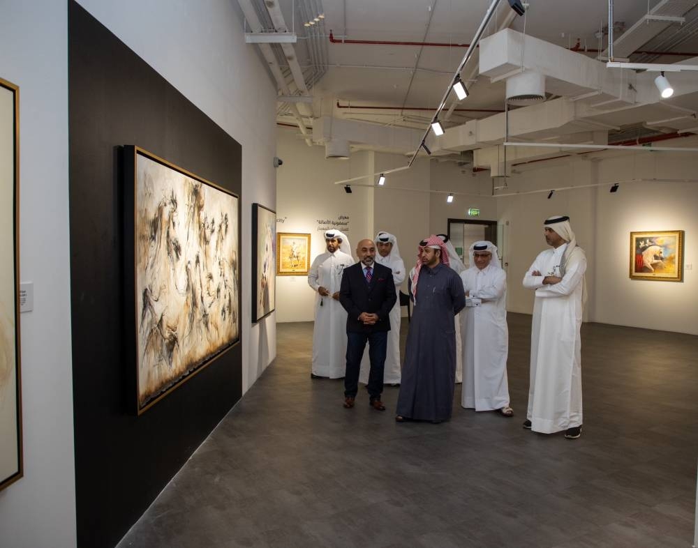 The painting exhibition about horses, 'Symphony of Authenticity.' 