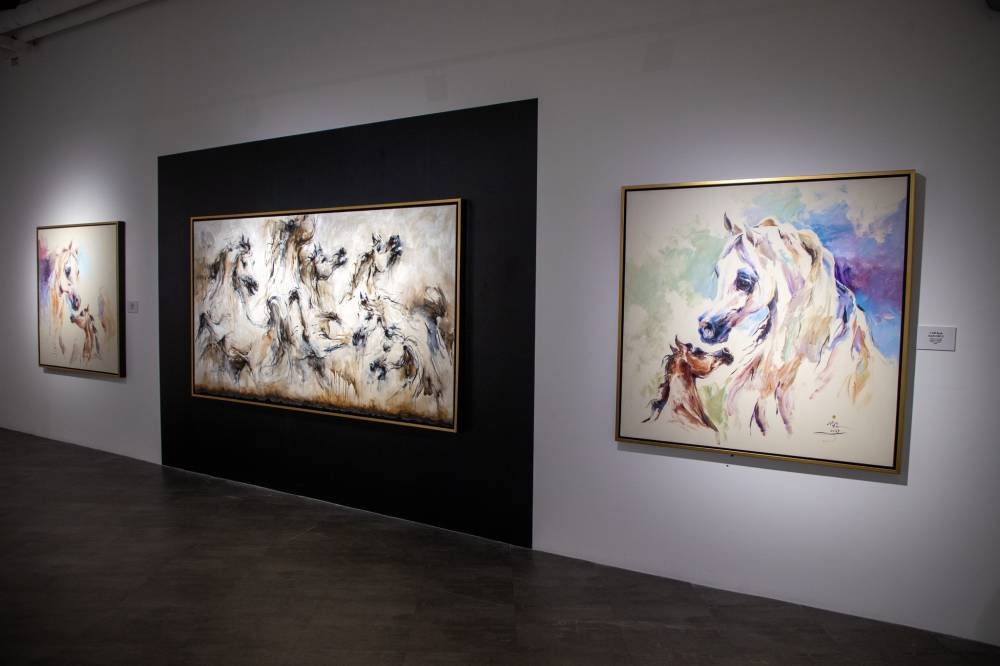 The painting exhibition about horses, 'Symphony of Authenticity.' 